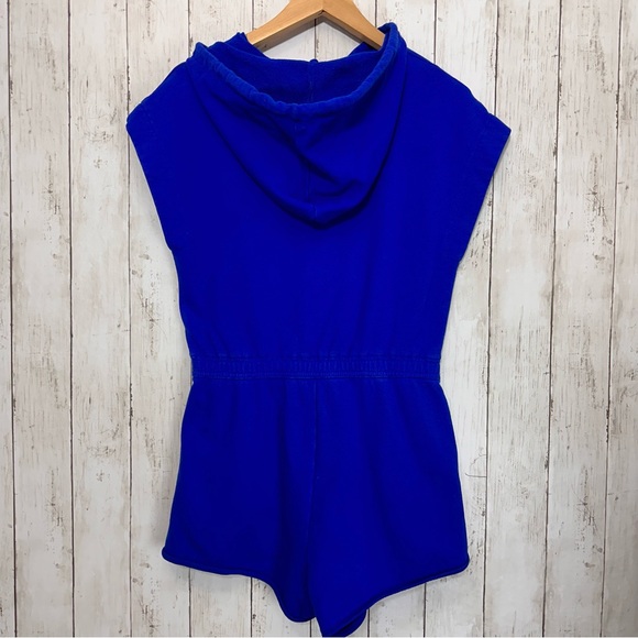 Hunter Target Collab Royal Blue Hooded Romper Women's Small Beachy Pockets M - Picture 13 of 13